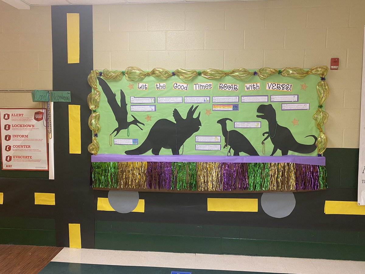 All done! ERD First graders created sentences with verbs in all three tenses inspired from the book “Dinosaur Mardi Gras” @PrincipalERD <a href="/DicksonTigers/">E.R. Dickson Tigers</a> <a href="/kfloresERD/">Katie Flores</a> <a href="/PaytonLeslieERD/">Leslie Payton</a> <a href="/ERDSKDean/">Sarah Dean</a> <a href="/bruggserd/">Brenneka Ruggs</a> @MicaelaMRoss