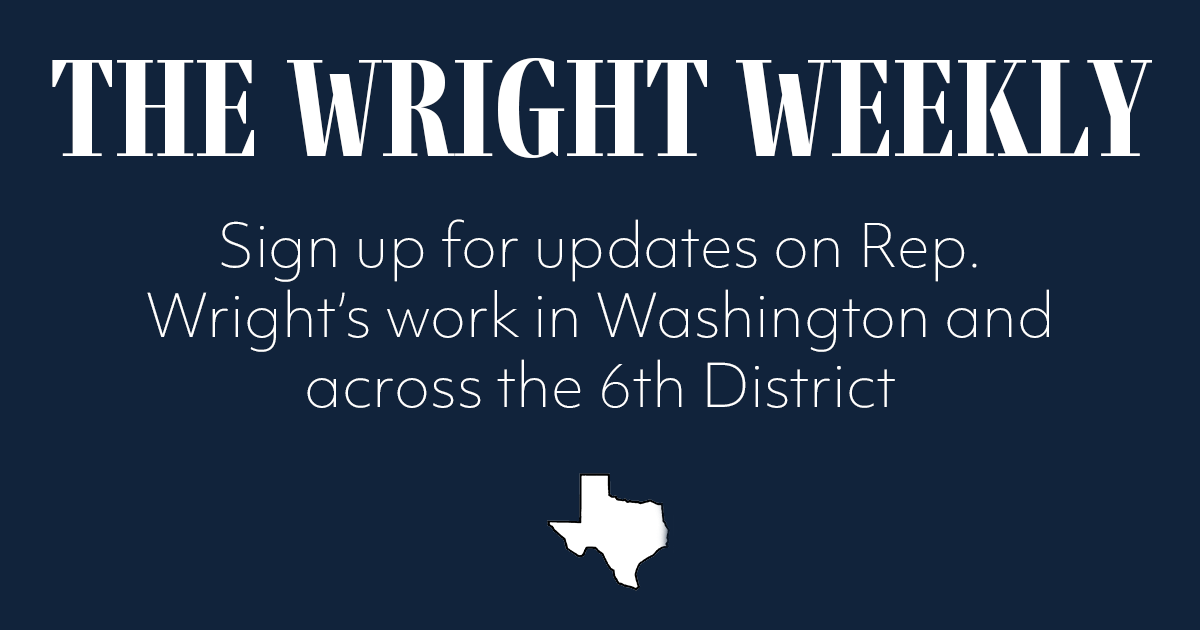 Don't miss this week's edition of The Wright Weekly! You can sign up here to stay up to date on my work in Washington and across the 6th District: eepurl.com/gVfrmP 📰 Read this week's issue here: bit.ly/3ovyOIN
