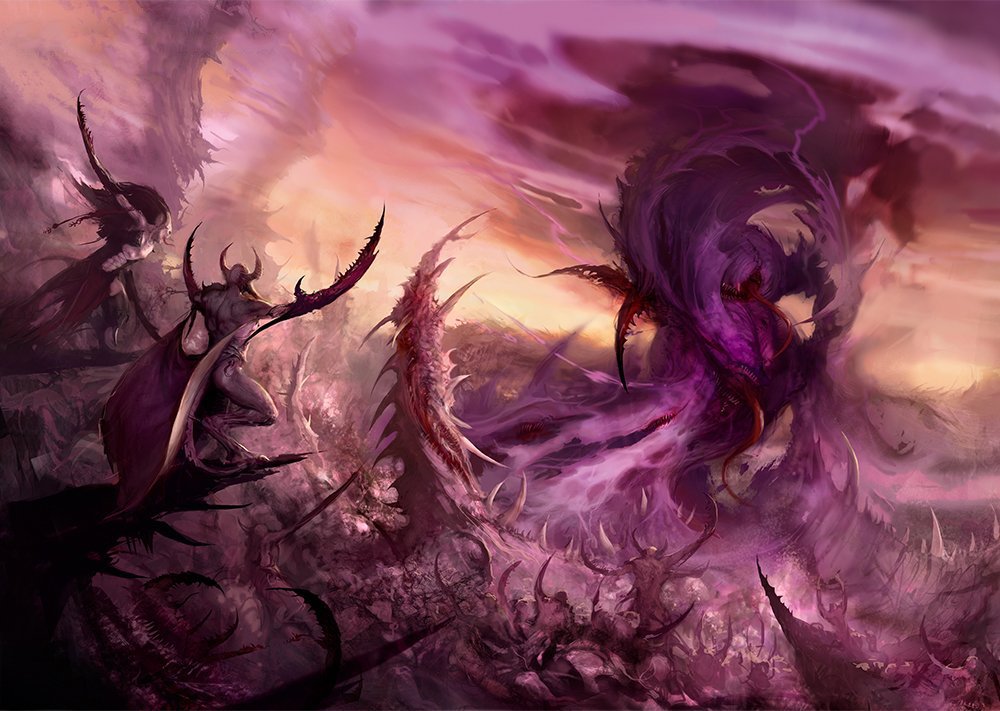 Ex_Profundis's tweet photo. The recent Slaanesh artwork has been incredible https://t.co/h23lGBZ9H3