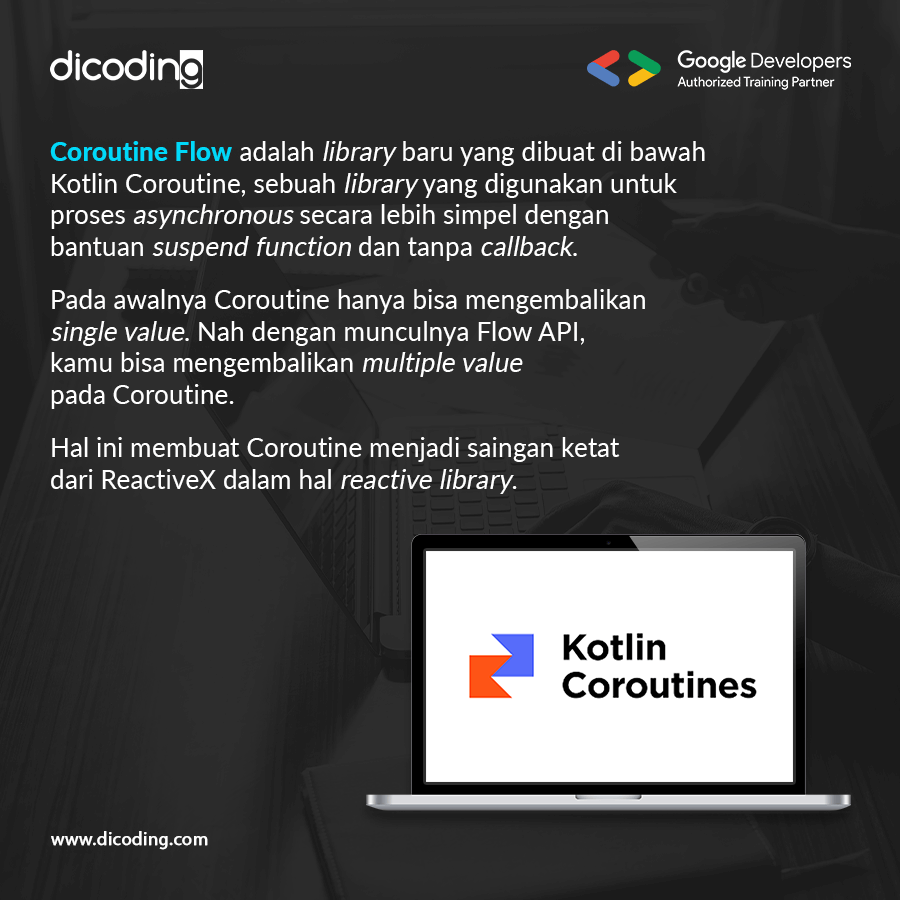 dicoding's tweet photo. Ambil kelas Menjadi Android Developer Expert untuk kuasai Reactive Programming!
.
๐ Cek selengkapnya https://t.co/cSik0t6U9E
.
#reactiveprogramming #androiddeveloper #androidexpert #belajarandroid https://t.co/zsI4J266rT