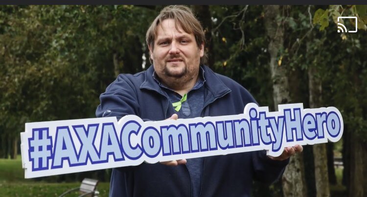AccessibleCoun1's tweet photo. Absolutely in shock to be chosen as one a #AXACommunityHero. @AXA_Ireland are generously donating €20,000 to @AccessibleCoun1 which is incredible 💙
Far from a hero I am. I was very humbled to be among such good company in the other winners. Thank you AXA 💙 https://t.co/8qQpDA9oft