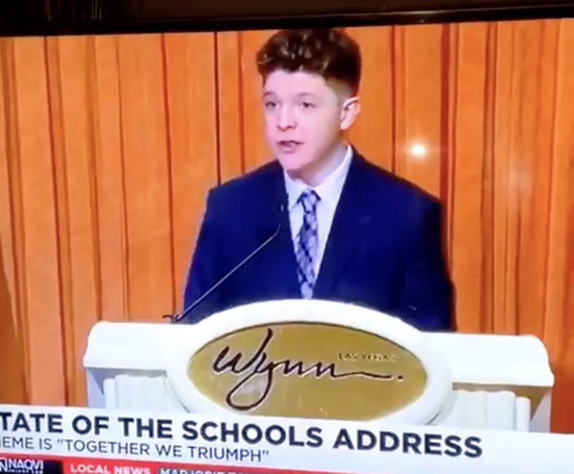 danacrowley228's tweet photo. It has been such a pleasure to watch this young mans leadership blossom since freshman year at Eldorado High School. So very proud of you @alexgallegosNV #EHSweareone https://t.co/1Ja3dfsJ6x