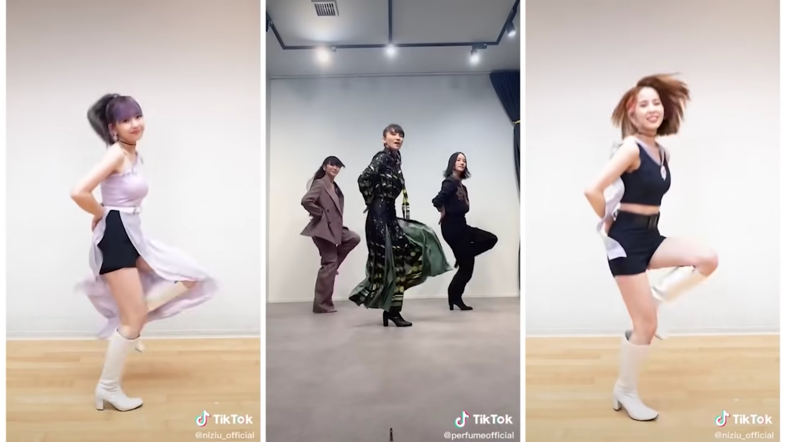 ダンぬ ラジオネームdanbor ダンボー です 若さ キュートさでお姉さま方にどんどん挑むのはいいのでは イヤミになる Onefive Perfume 公式ティックトック Niziu Step And A Step ダンス比較 うさぎダンス T Co