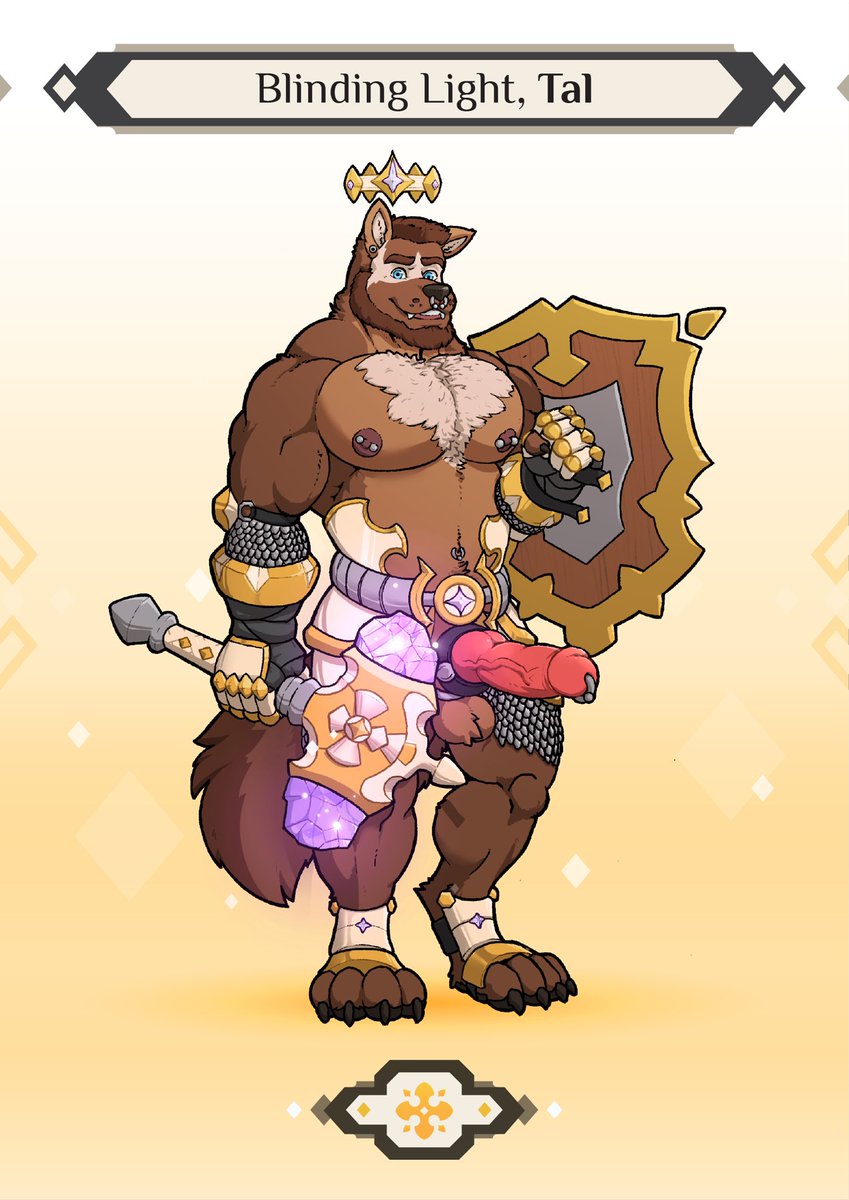 jasper_fur's tweet photo. Introducing the new member of the squad: Tal, the light element paladin ✨

Commission for the best dude @cschales https://t.co/H7WoG9rzDF