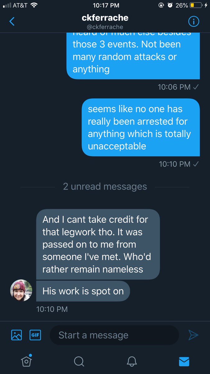 When right wing journalist CK Ferrache is not sure if she’s talking to a Conrad or a comrade. This was sent to me by a source.