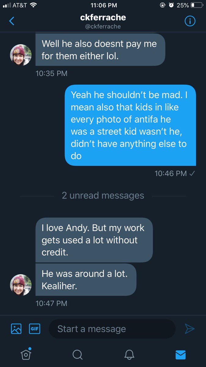 When right wing journalist CK Ferrache is not sure if she’s talking to a Conrad or a comrade. This was sent to me by a source.