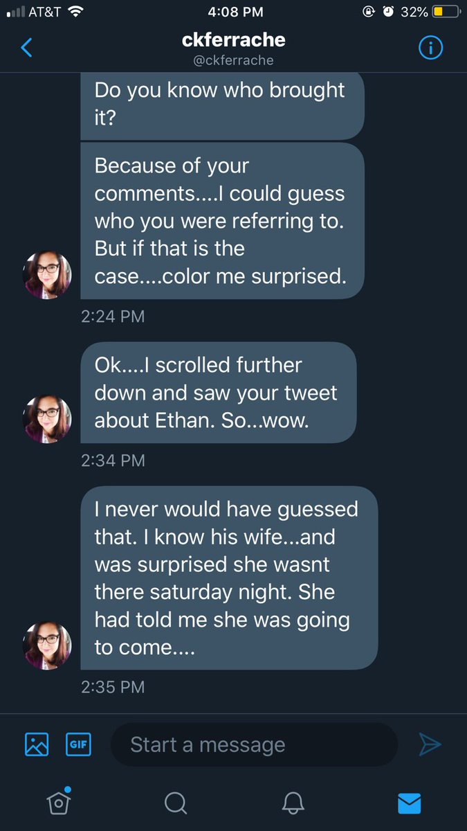 When right wing journalist CK Ferrache is not sure if she’s talking to a Conrad or a comrade. This was sent to me by a source.