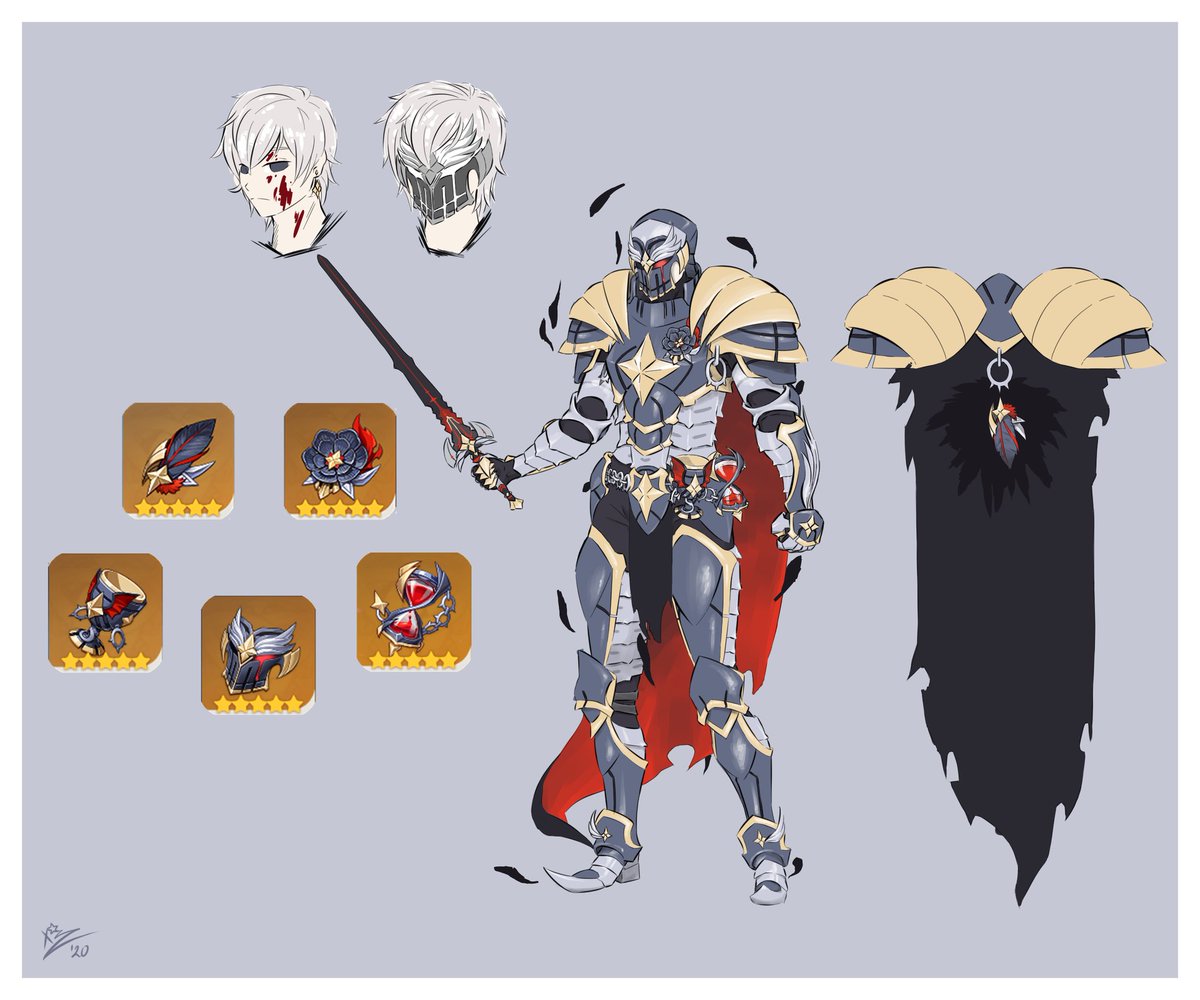 Quasar_Works's tweet photo. Some old #Genshin_impact Artifact designs that i did! https://t.co/OsZmDgkveV
