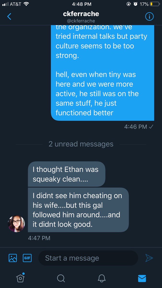 When right wing journalist CK Ferrache is not sure if she’s talking to a Conrad or a comrade. This was sent to me by a source.