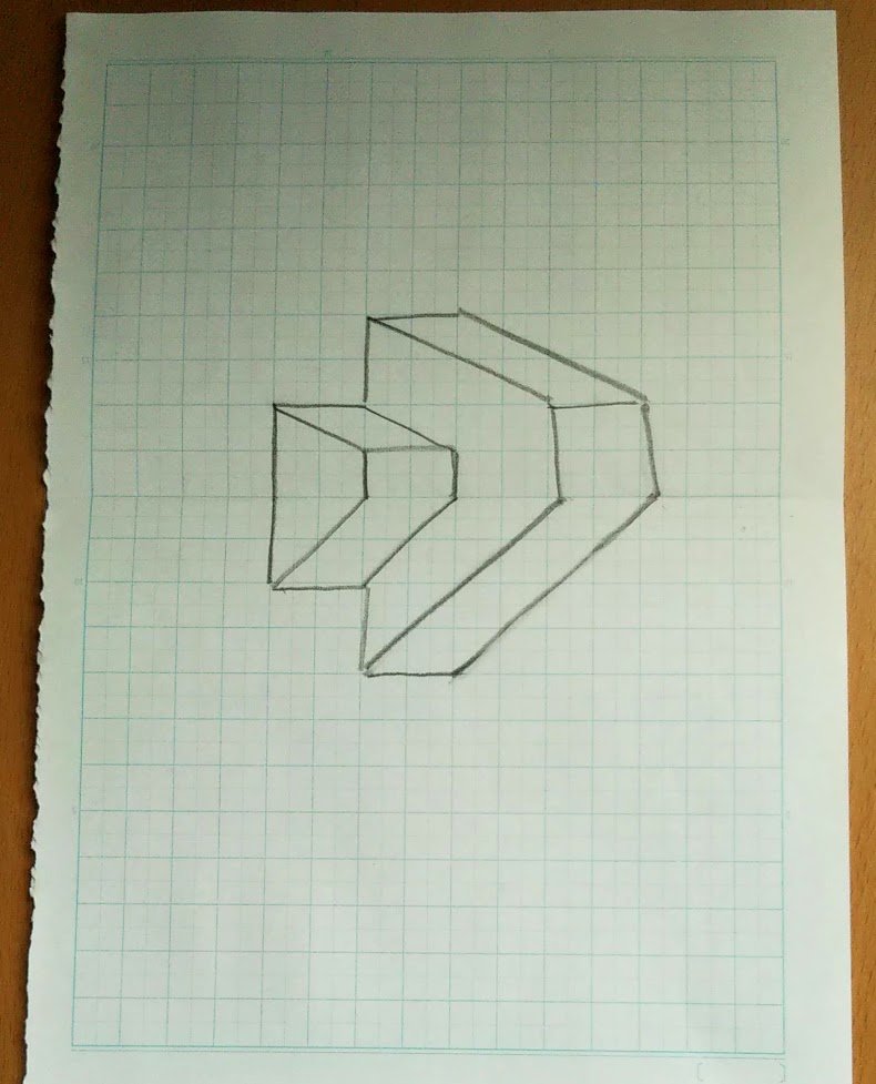 三谷 純 Jun Mitani 錯視絵のつくりかた 1 折った方眼紙を撮影 2 方眼紙の升目をトレースして その上に絵を描く 3 升目を参照して元の方眼紙に線を移す 4 最初の状態と同じようにして写真を撮る