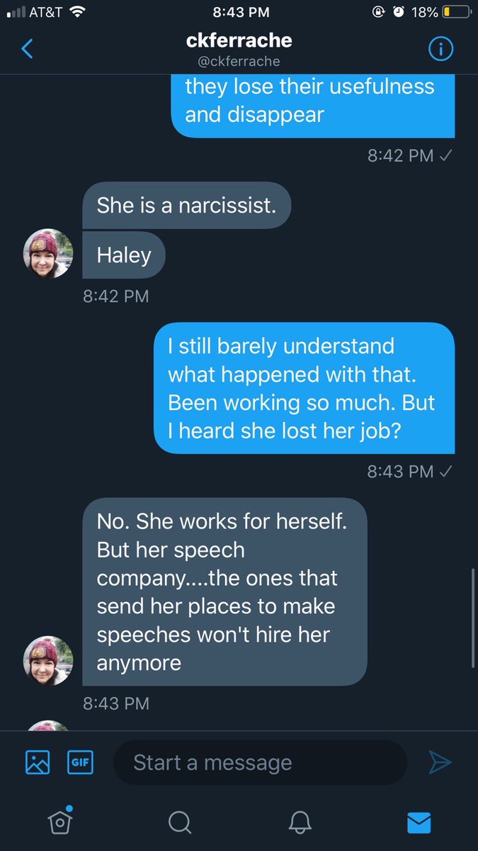 When right wing journalist CK Ferrache is not sure if she’s talking to a Conrad or a comrade. This was sent to me by a source.
