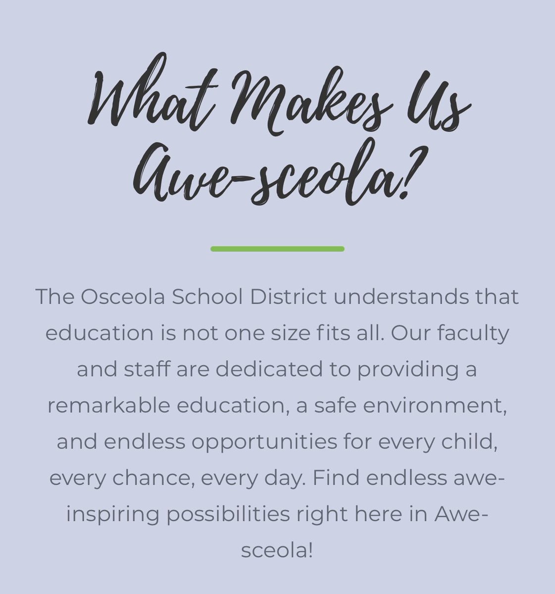 SDOCChoiceEdu's tweet photo. The Choice Application window deadline is quickly approaching. All applications must be submitted by Monday, February 1, 2021.
#SDOCChoice #SDOCGoodtoGreat #Awesceola https://t.co/VQlIarTSXx