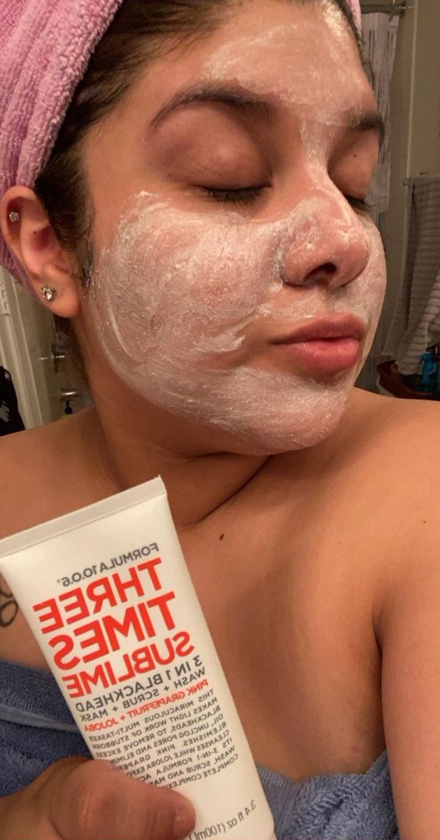 FORMULA1006US's tweet photo. Heading into the weekend feeling calm, cool &amp; collected 😎 ✨ 

Drop a 💖 if you're masking this weekend! 📸 @liciluvsmakeup https://t.co/G6Y8CQ9xtg