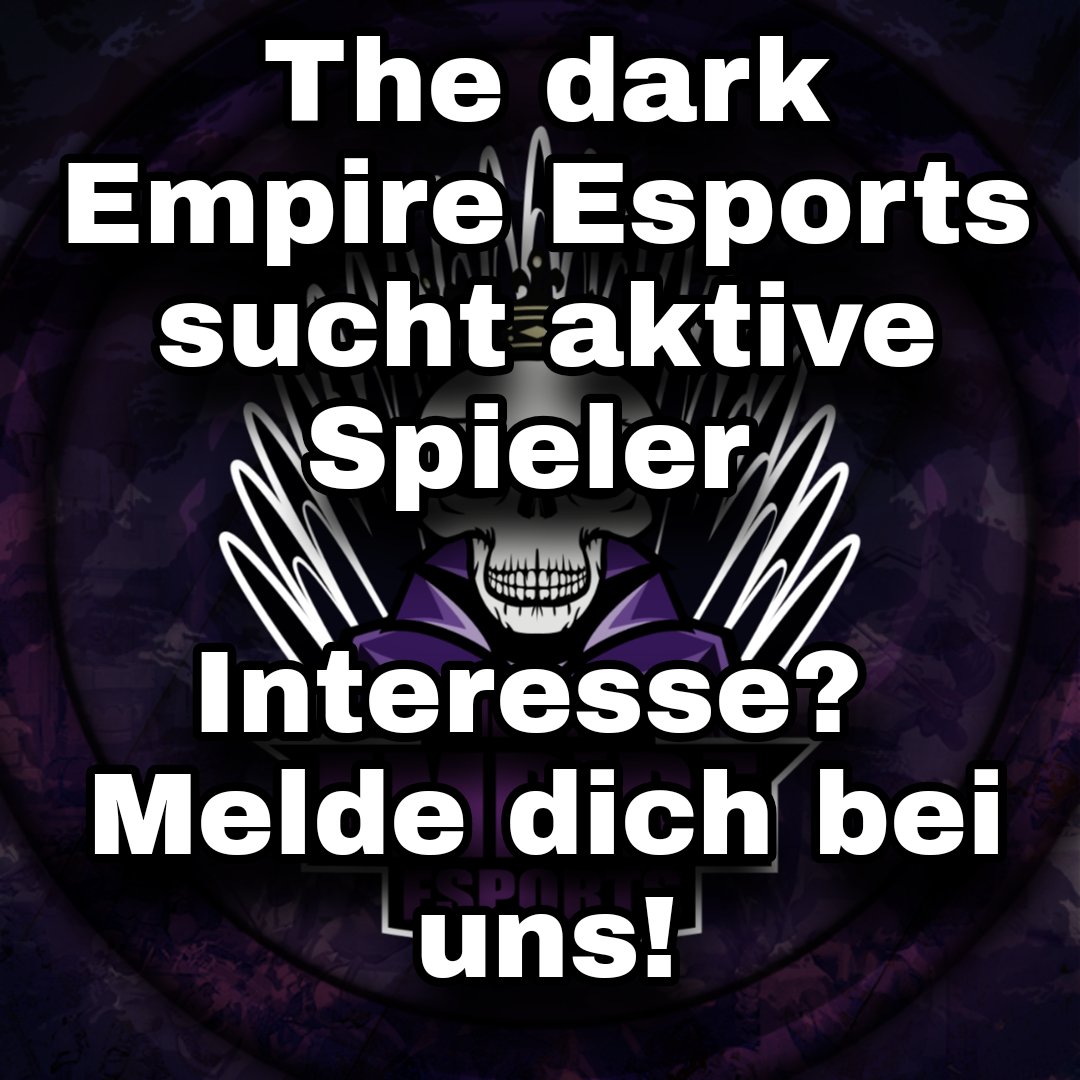 The dark Empire Esports (@tde_esports) on Twitter photo 🔥🔥🔥
<a href="/TdE_Esports/">The dark Empire Esports</a> und <a href="/TdE_Esports_Aca/">The dark Empire Esports Academy</a>
sind auf der Suche nach neuen, aktiven und motivierten Spielern! 🔎
Was wir bieten:
➡️ Gute Organisation
➡️ Familiäres Klima
➡️ Teilnahme an zahlreichen Ligen
➡️ Registriert bei <a href="/RoyaleApi/">RoyaleAPI</a>
=
➡️ Weitere Infos per PN
🔥🔥🔥 🔥🔥🔥
<a href="/TdE_Esports/">The dark Empire Esports</a> und <a href="/TdE_Esports_Aca/">The dark Empire Esports Academy</a>
sind auf der Suche nach neuen, aktiven und motivierten Spielern! 🔎
Was wir bieten:
➡️ Gute Organisation
➡️ Familiäres Klima
➡️ Teilnahme an zahlreichen Ligen
➡️ Registriert bei <a href="/RoyaleApi/">RoyaleAPI</a>
=
➡️ Weitere Infos per PN
🔥🔥🔥