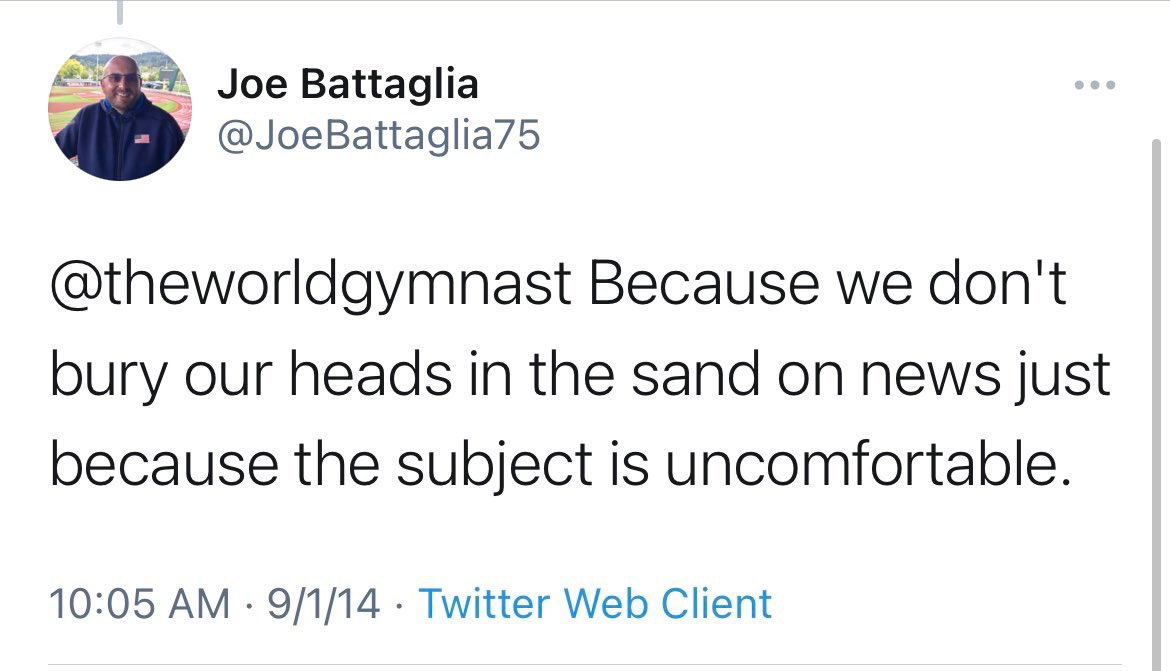 Current Flo Vice President- Editorial Mile Split (yes, promoted since 2014!) Joe Battaglia defends his decision with this tweet.  https://www.linkedin.com/in/joe-battaglia-492b1033