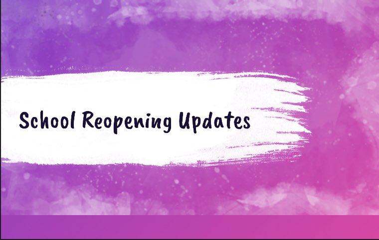 We will be posting new information regarding school reopening. Entry maps and other resources are coming soon!
