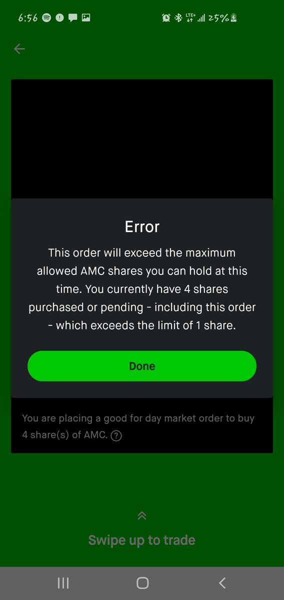 Beast_M16's tweet photo. Fuck @RobinhoodApp , yea sorry you can only buy ONE SHARE of this stock that might take off because fuck you poors https://t.co/boMEYiGHw2