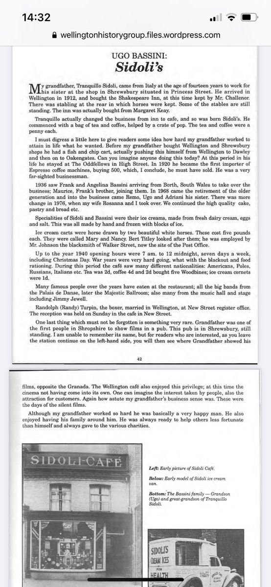 WellingtonH2A's tweet photo. @theordinarycook @YouTube We’ll be trying these! And nice to see a mention for the much missed Sidoli’s. Here’s a bit avoid their history (from Latest Memories of Wellington, 1991, available on the Wellington History Group website)... https://t.co/JdvKQgvSfx