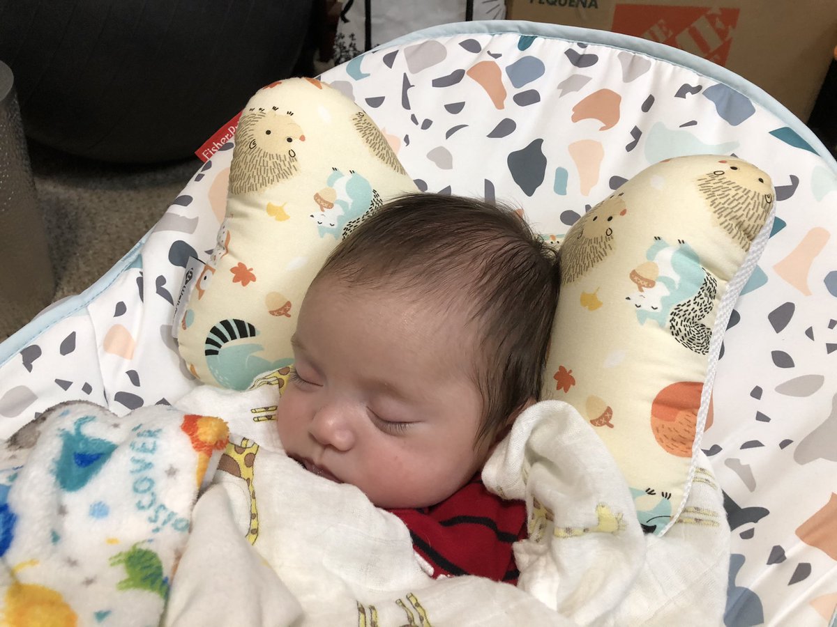 here is Moose chilling in his rocker with his elephant ear pillow