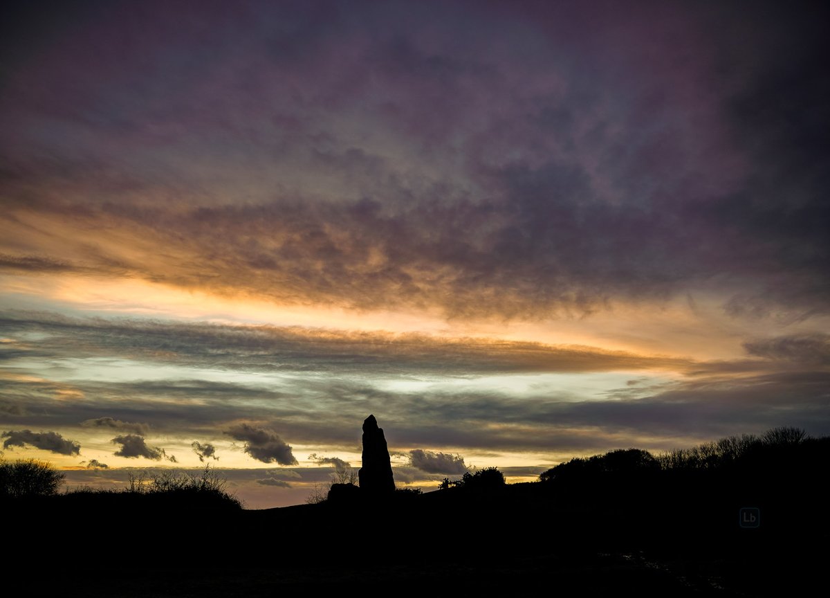 The Long Stone, Isle of Wight. You get some very strange people up there after dark. #isleofwight #trees #landscapephotography #wintervibes