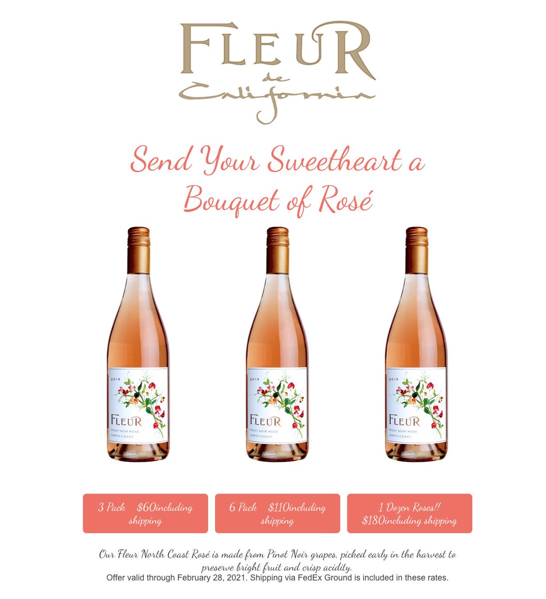 MahoneyVineyard's tweet photo. Give your sweetheart a bouquet of Rosés! 
https://t.co/p5isxtvqH5
https://t.co/9wjH09c4X6 https://t.co/4aNwaPzPq3