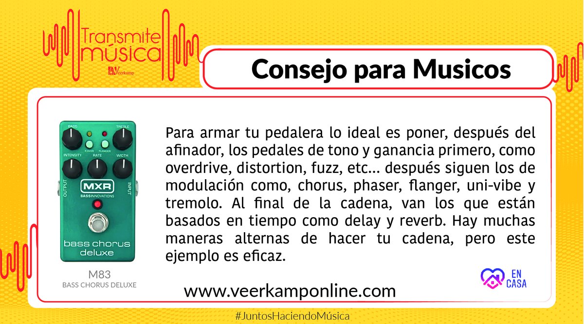 veerkamp's tweet photo. 👉 ¿Cómo creas tu cadena? ¿Tienes un orden específico o te gusta jugar con diferentes combinaciones? 🧐

📌 Pedal: https://t.co/mzZdnd6ird

#JuntosHaciendoMúsica 🎶 https://t.co/oxQkv8npuz