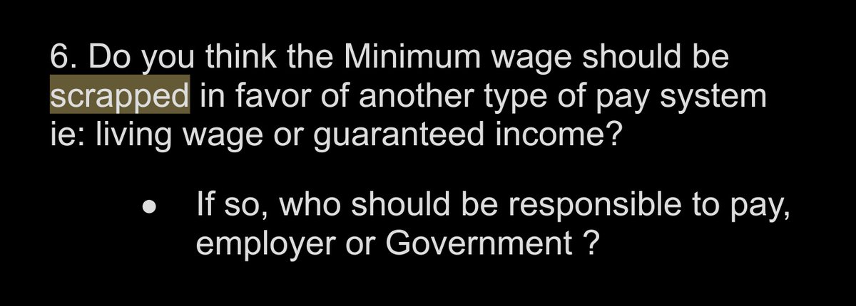 Profiteers of UBI purposely conflate UBI with living wage. Gerry Byrne did it in the HoA recently as did the employer rep & chair of the NL min wage review committee last year*. UBI/BI & living wage are not the same. Saying so is malice aforethought.*Q from the EngageNL survey:
