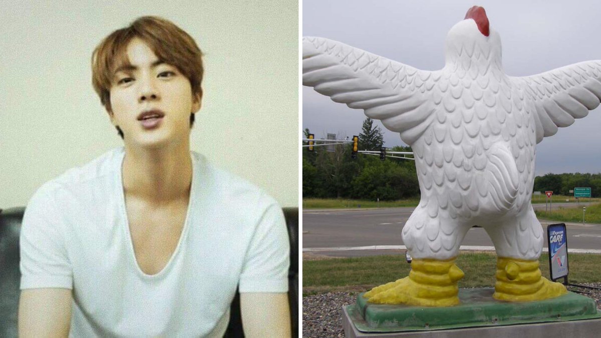 Seokjin: A broad chicken.