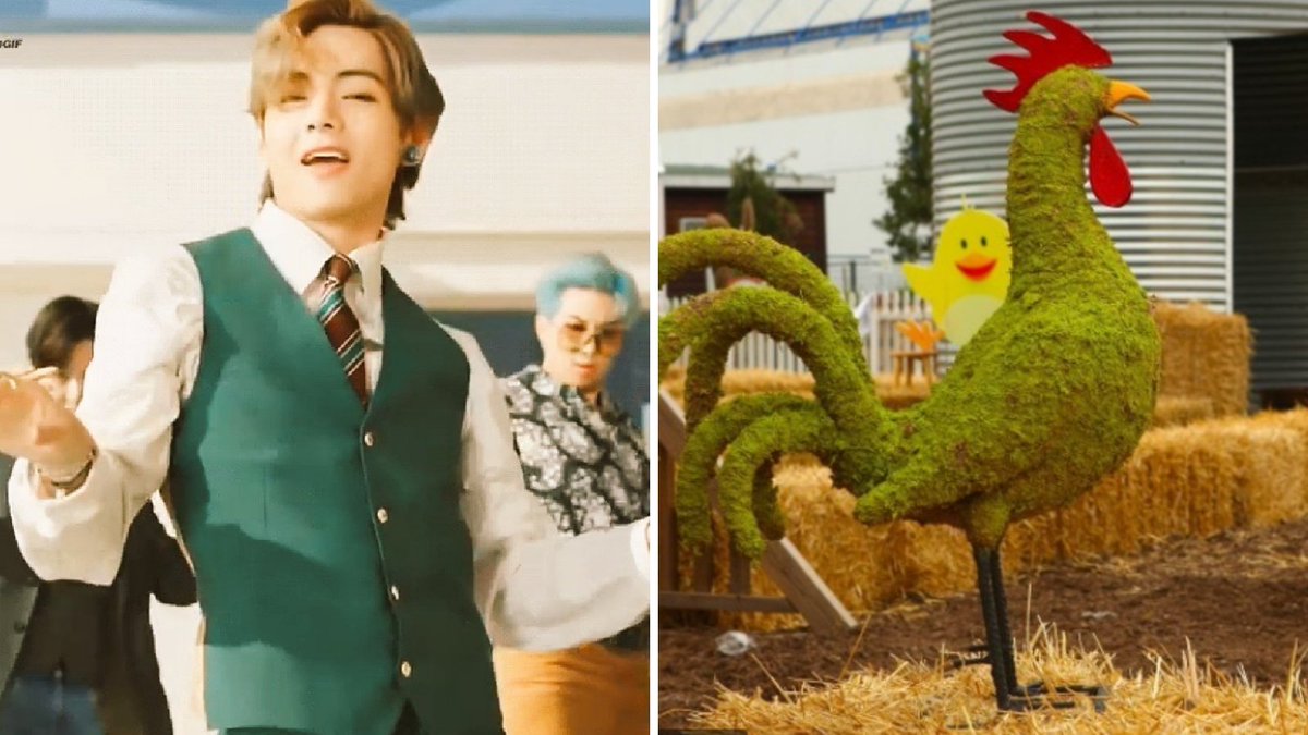 Taehyung: An artistic chicken.