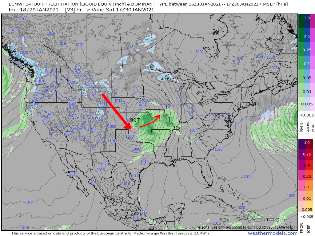This system is about to drop out of the Rockies and meet up with Gulf moisture.  #ohwx
