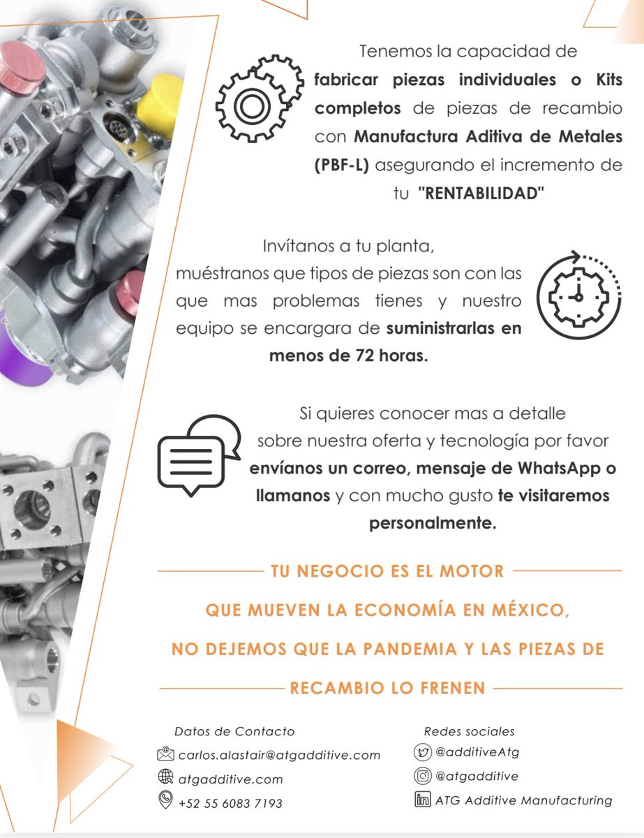 charls_alastair's tweet photo. @AdditiveAtg con nuestra división MTH, enfocada en la fabricación de #Moldes, #Troqueles y #Herramentales especiales, ofrecemos nuevas soluciones innovadoras haciendo uso de la tecnología #PowderBedFusionbyLaser #DMLS #SLM https://t.co/51FdEYZ9M3