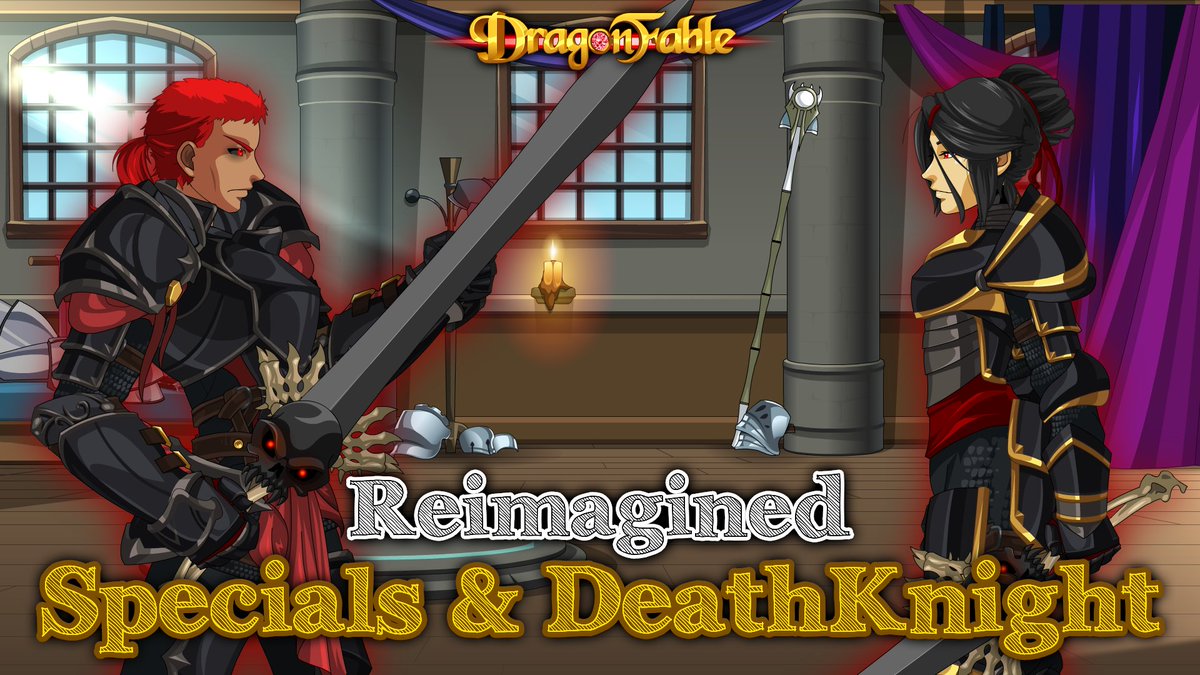 VerlyrusAE's tweet photo. This week's #DragonFable release is LIVE! Version 15.0.00 is here, which means big updates and changes! Also, DeathKnight customization is here! https://t.co/JQlGbrUdZy https://t.co/dWXJGggZGs