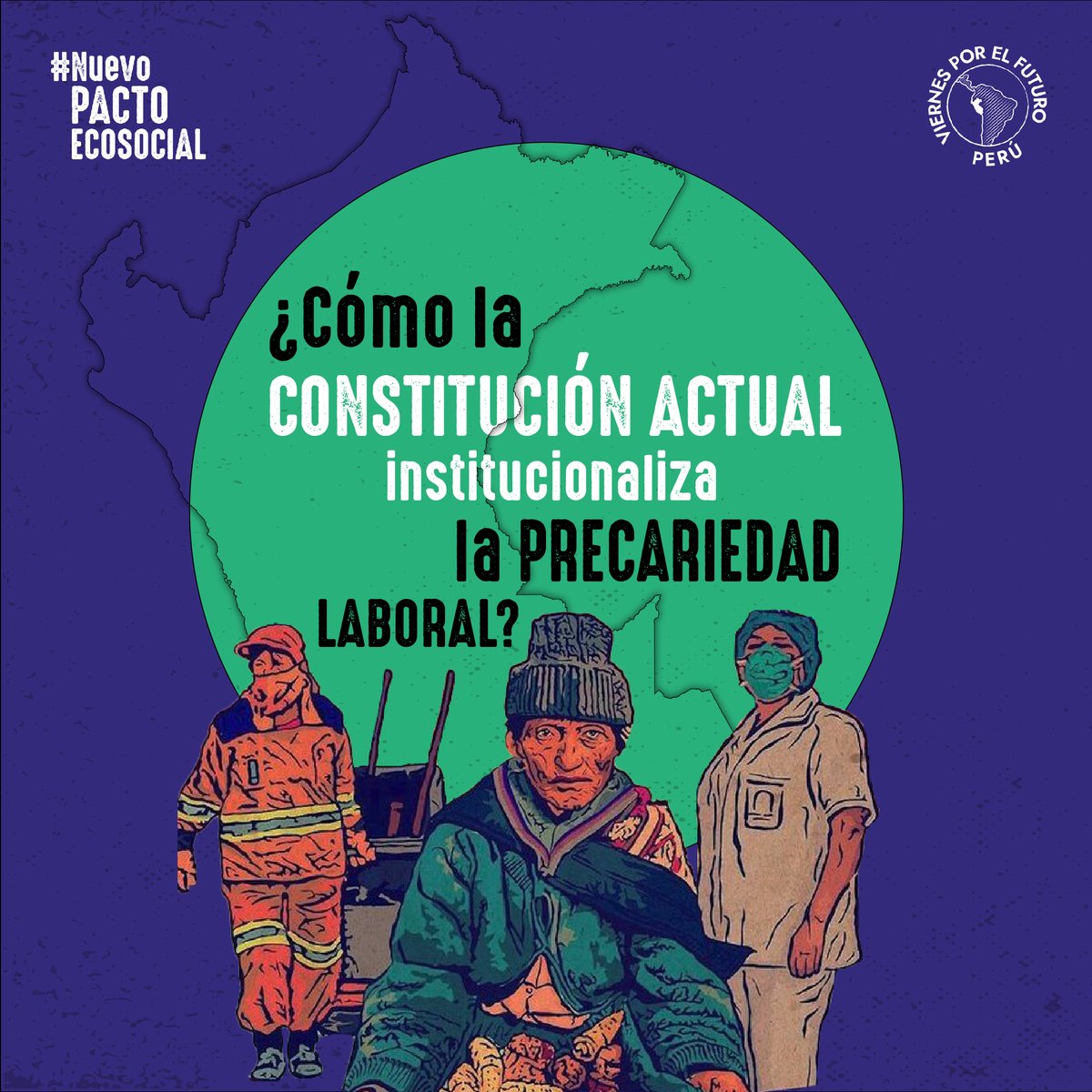 futureperu's tweet photo. Por un #NuevoPactoEcosocial que cuente con la verdadera participación de la ciudadanía, de procesos soberanos, populares y que realmente respete los derechos y no solamente sirva a los intereses de una minoría política y empresarial ✊🏾 
1/3 https://t.co/DG2ehbTunW