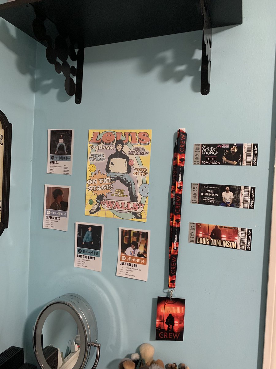 menswearslwt's tweet image. only part of my room that matters obvi 
fan art from @mustardyard, @xorainbowlouis, &amp;amp; @haloprss &amp;lt;3