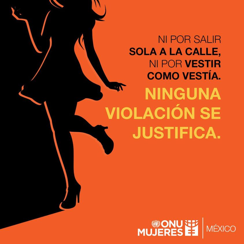 Culpar a una víctima de violación por su forma de vestir nunca será una respuesta aceptable. #NoMásViolenciaSexual