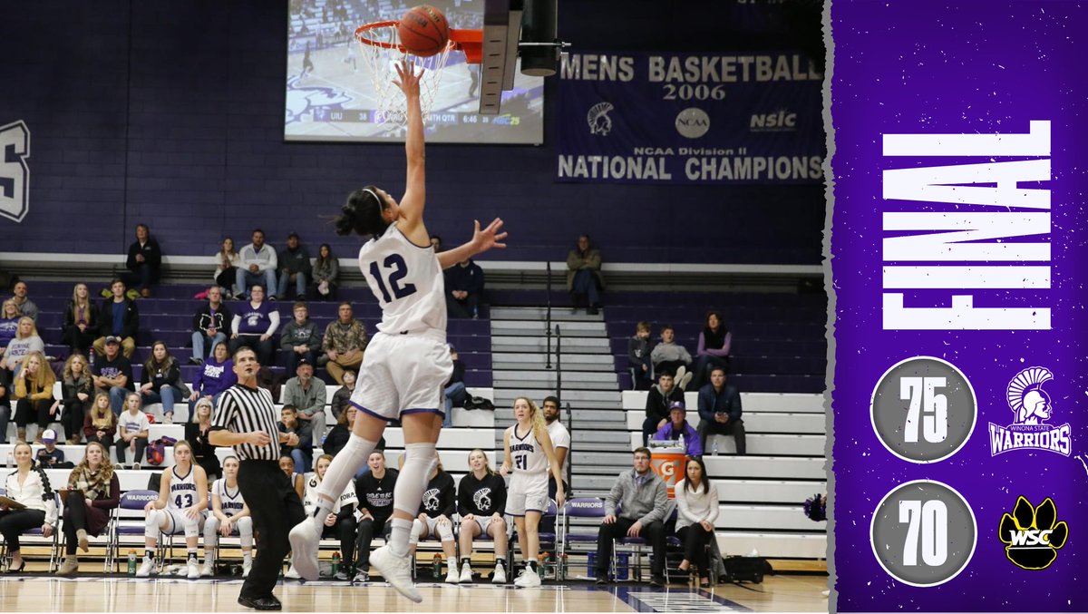 Winona State Warriors (@winonastateath) on Twitter photo ๐๐ข๐ง๐จ๐ง๐ ๐๐ญ๐๐ญ๐ ๐๐๐ | Warriors Win at WSC, 72-64
5 ๐๐๐ซ๐ซ๐ข๐จ๐ซ๐ฌ hit ๐๐จ๐ฎ๐๐ฅ๐-๐๐ข๐ ๐ข๐ญ๐ฌ! ๐๐๐ฒ๐ฅ๐จ๐ซ ๐๐ฎ๐ฌ๐ญ๐๐, ๐๐ฆ๐ฆ๐ ๐
๐๐ ๐ฐ/ ๐๐. ๐๐ฒ๐๐ง๐๐ฒ ๐๐จ๐๐๐ซ๐ฆ๐๐ข๐๐ซ scores ๐๐; ๐๐๐ญ๐ญ๐ข๐ ๐๐๐ก๐ข๐ฆ๐๐ง๐ณ & ๐๐ฏ๐ ๐๐๐ซ๐ ๐ข๐จ ๐ฐ/ ๐๐ apiece ๐๐ข๐ง๐จ๐ง๐ ๐๐ญ๐๐ญ๐ ๐๐๐ | Warriors Win at WSC, 72-64
5 ๐๐๐ซ๐ซ๐ข๐จ๐ซ๐ฌ hit ๐๐จ๐ฎ๐๐ฅ๐-๐๐ข๐ ๐ข๐ญ๐ฌ! ๐๐๐ฒ๐ฅ๐จ๐ซ ๐๐ฎ๐ฌ๐ญ๐๐, ๐๐ฆ๐ฆ๐ ๐
๐๐ ๐ฐ/ ๐๐. ๐๐ฒ๐๐ง๐๐ฒ ๐๐จ๐๐๐ซ๐ฆ๐๐ข๐๐ซ scores ๐๐; ๐๐๐ญ๐ญ๐ข๐ ๐๐๐ก๐ข๐ฆ๐๐ง๐ณ & ๐๐ฏ๐ ๐๐๐ซ๐ ๐ข๐จ ๐ฐ/ ๐๐ apiece