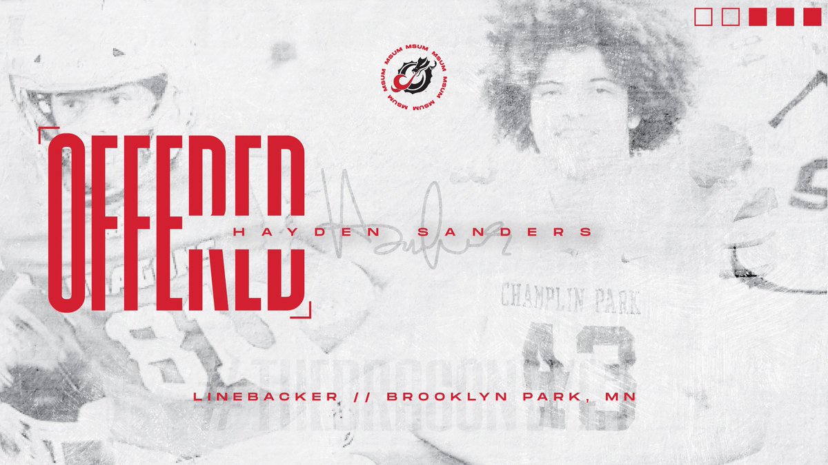 I’m honored to have been offered another opportunity to play college football for @MSUM_Football.