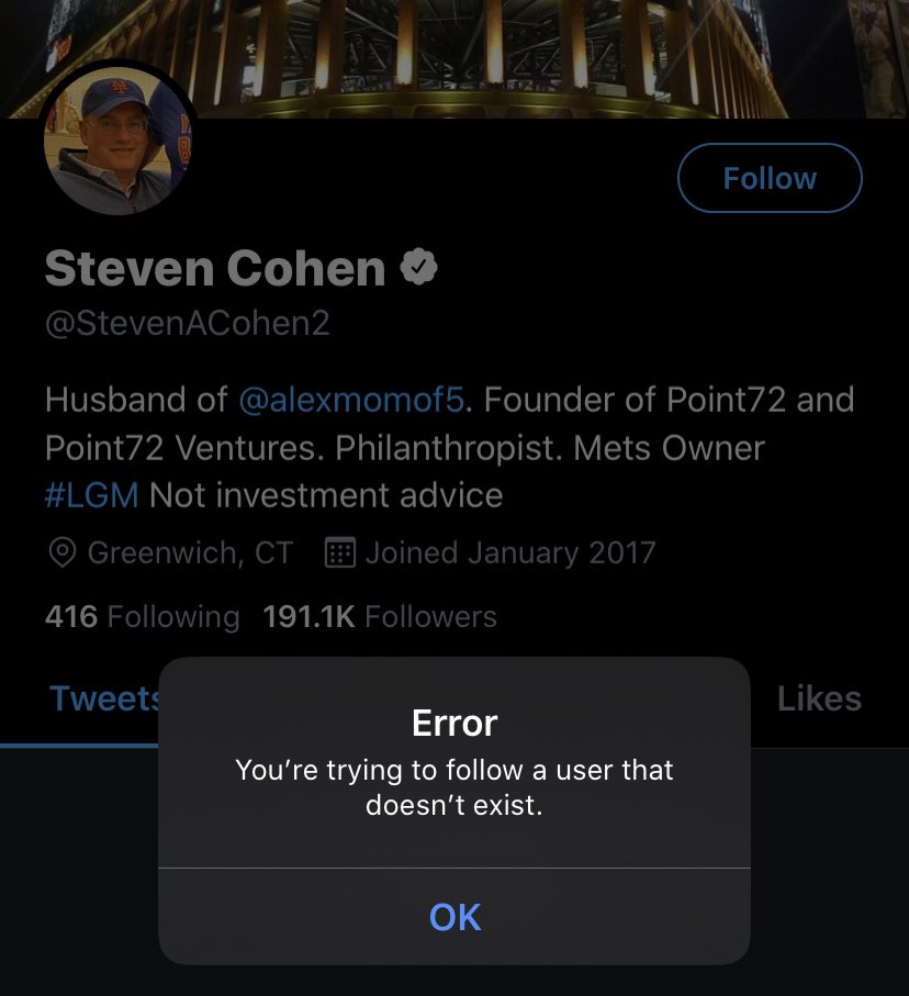 barstoolsports's tweet image. It looks like Steven Cohen has deleted his Twitter account @stoolpresidente