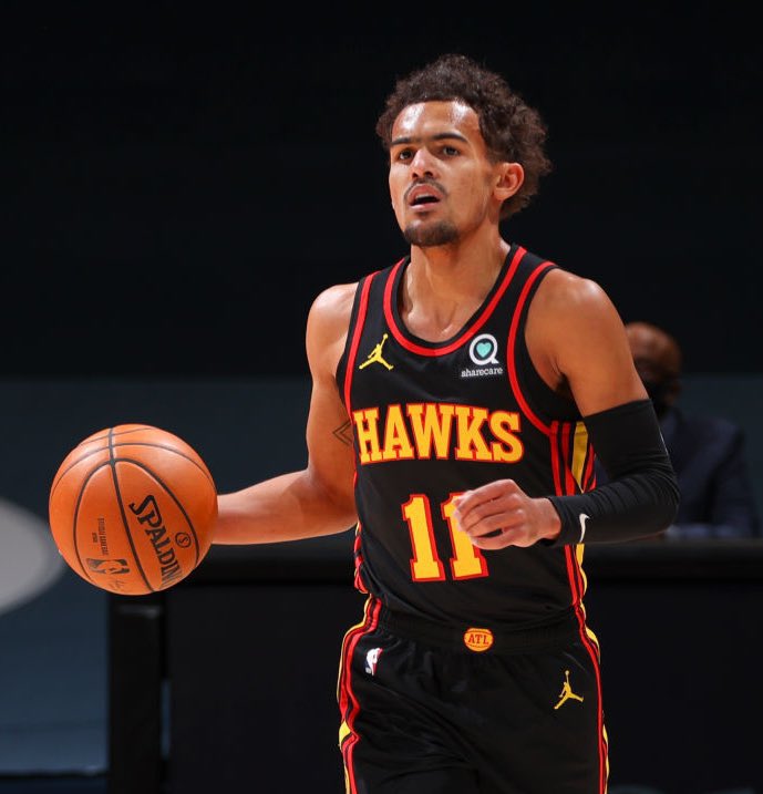 KevinKeneely1's tweet photo. Trae Young has the third-most 40-point, 5-assist games (14) in NBA history for a player prior to turning 23.

LeBron James (17)
Rick Barry (15)
Trae Young (14) https://t.co/10ANy1kxsb