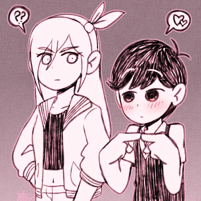 ⚠️OMORI kinda spoiler⚠️
.
.
.
recently found out that Sunny has a little crush on Aubrey
that's kinda cute
#OMORI #OMORIFANART 