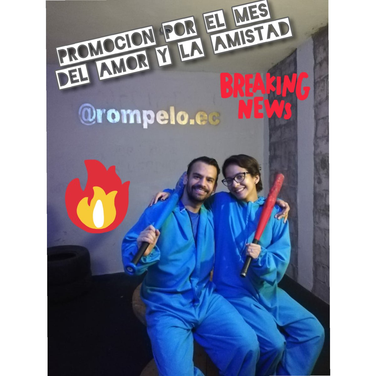 EcRompelo's tweet photo. - POR SAN VALENTÍN PROMOCIÓN TODO EL MES DE FEBRERO!!! 💟

- DEDICADO PARA TODOS! 
PARA TENER UNA EXPERIENCIA DIFERENTE EN PAREJA - PARA DISTRAERSE ENTRE AMIGOS O PARA DESPECHADOS EN NUESTRO BREAKING ROOM 👊🏻

- DUPLICAMOS LAS BOTELLAS EN LA OPCIÓN DE $10 DÓLARES POR 40 BOTELLAS https://t.co/82mhiNXpkY