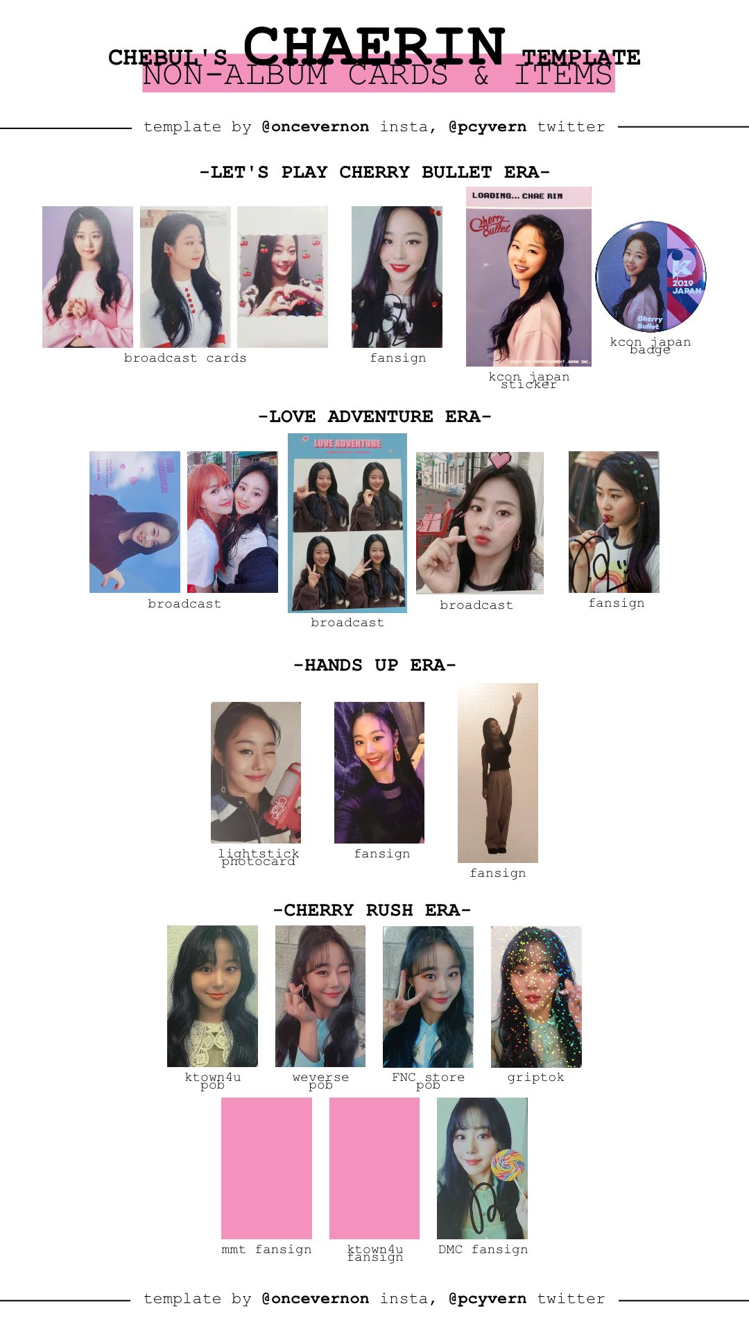 Cherry Bullet ボラ トレカ Fromm bella na platformě X: „finally updated the cherry bullet non