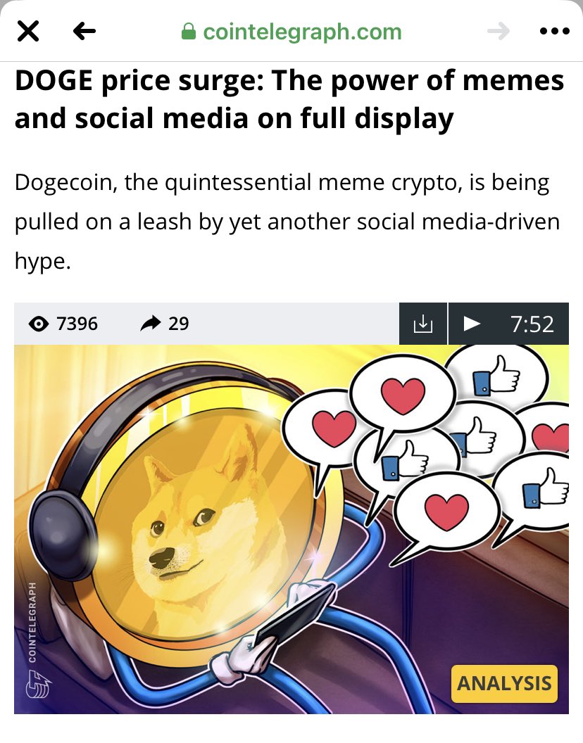 ecriptos's tweet photo. #dogecoin #DogecoinToTheMoon 
$1 #DOGE @elonmusk https://t.co/5qyLbWQ52F