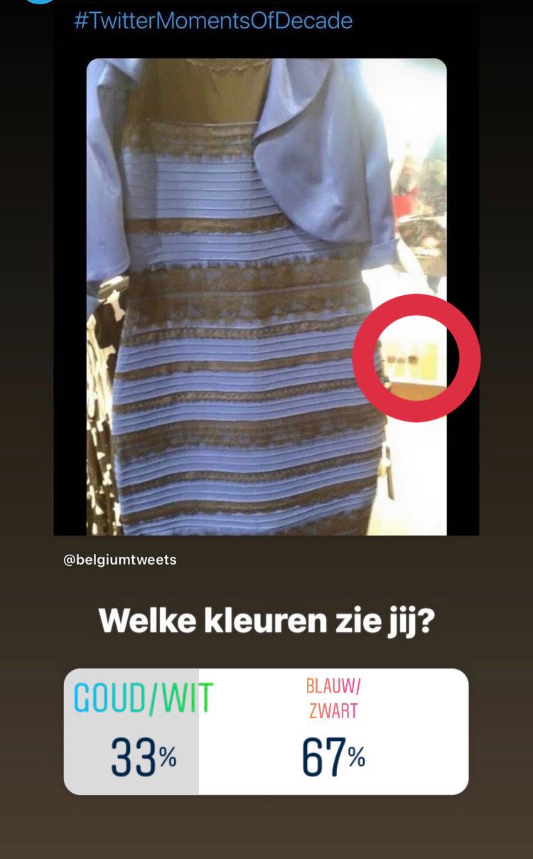 Momentum snelweg Soepel Bekir on Twitter: "@ealbsh Daar bij dat cirkeltje is wit met goud idd, de  jurk is blauw met bruinachtig goud 🌚 https://t.co/pGSg7MSfOU" / Twitter