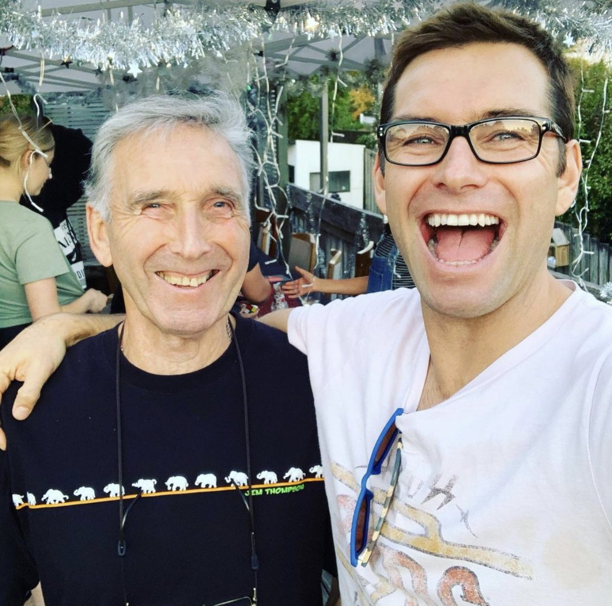dailyantony's tweet photo. ant and his dad. happy bday mr starr! https://t.co/fGTC5M69QH