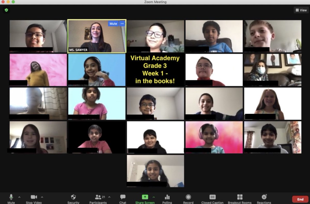 K8_Sawyer's tweet photo. Smiles from my 3rd graders at the end of the first week in the Virtual Academy 😃 ⁦@UpperMerionSD⁩ #umasdistheplacetobe #vapbis https://t.co/XUeaAz9Jit