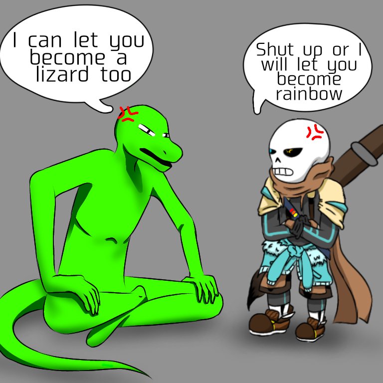 HappyLizard7's tweet photo. Sometimes I argue with Ink, and sometimes I really want to turn him into a lizard
#LizardGuy
#Inksans https://t.co/0ub26X09l8