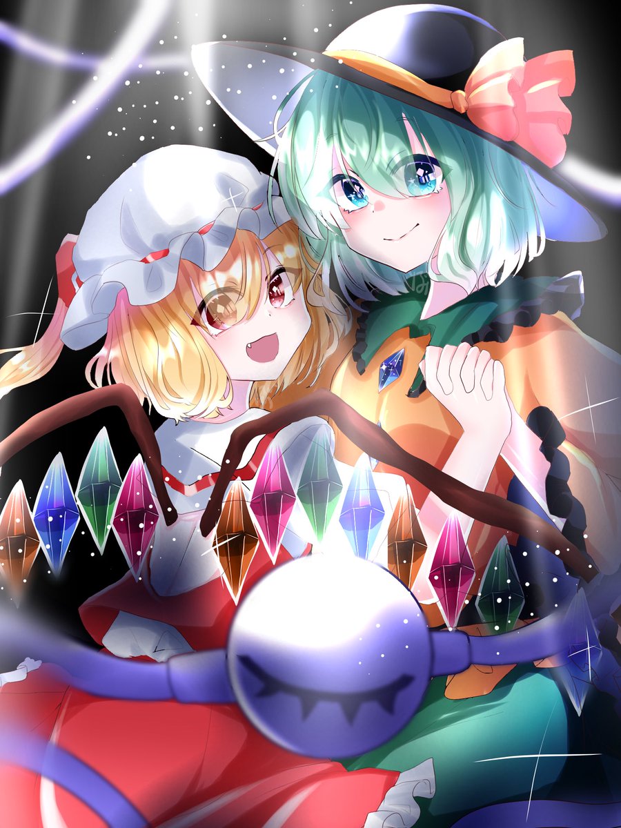 フランドール・スカーレット ,古明地こいし 「描いたお #東方 #東方