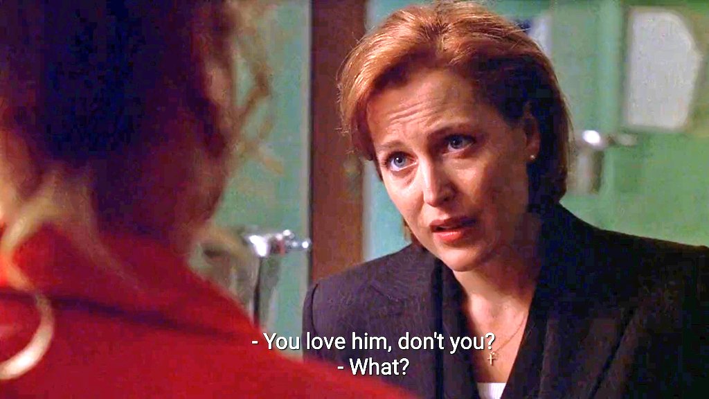 Scully is lost for words cause it's the truth.