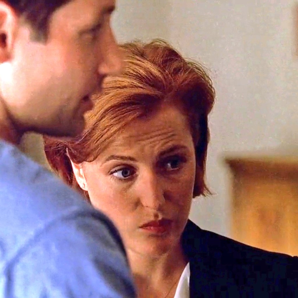When you're not official so you couldn't do anything about it, so you just stand there and be in a "jealous Scully mode"
